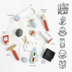 Le Toy Van Vintage Doctor Roleplay Wooden Kit -Baby Supplies vdbghr 2