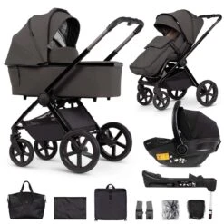 Venicci Tinum Upline SE 3 In 1 Isofix I-Size Travel System (12 Piece Bundle) – Lava