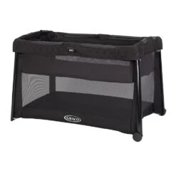 Graco FoldLite LX Travel Cot With Bassinet – Midnight