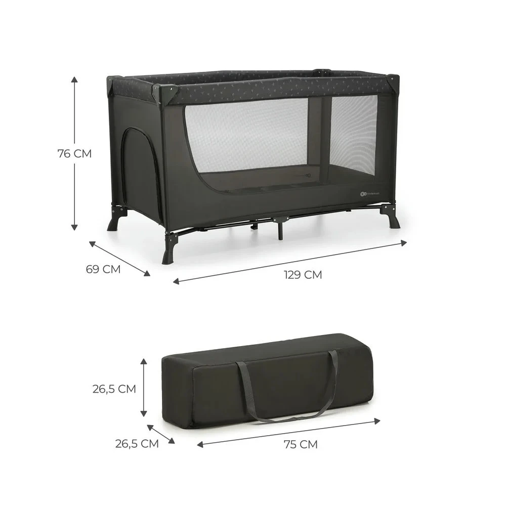 Kinderkraft Cot 2in1 JOY LIGHT – Grey 6 Kinderkraft Cot 2in1 JOY LIGHT – Grey - Image 4