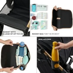 Kinderkraft MOOV 2 Travel System Grey -Baby Supplies vsgeY4 2 1