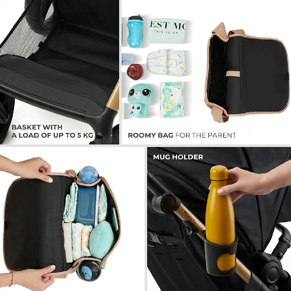 Kinderkraft MOOV 2 Travel System Beige 11 Kinderkraft MOOV 2 Travel System Beige - Image 9