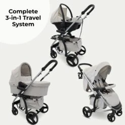 My Babiie MB200i Travel System With I-Size Car Seat – Oatmeal -Baby Supplies vsgey