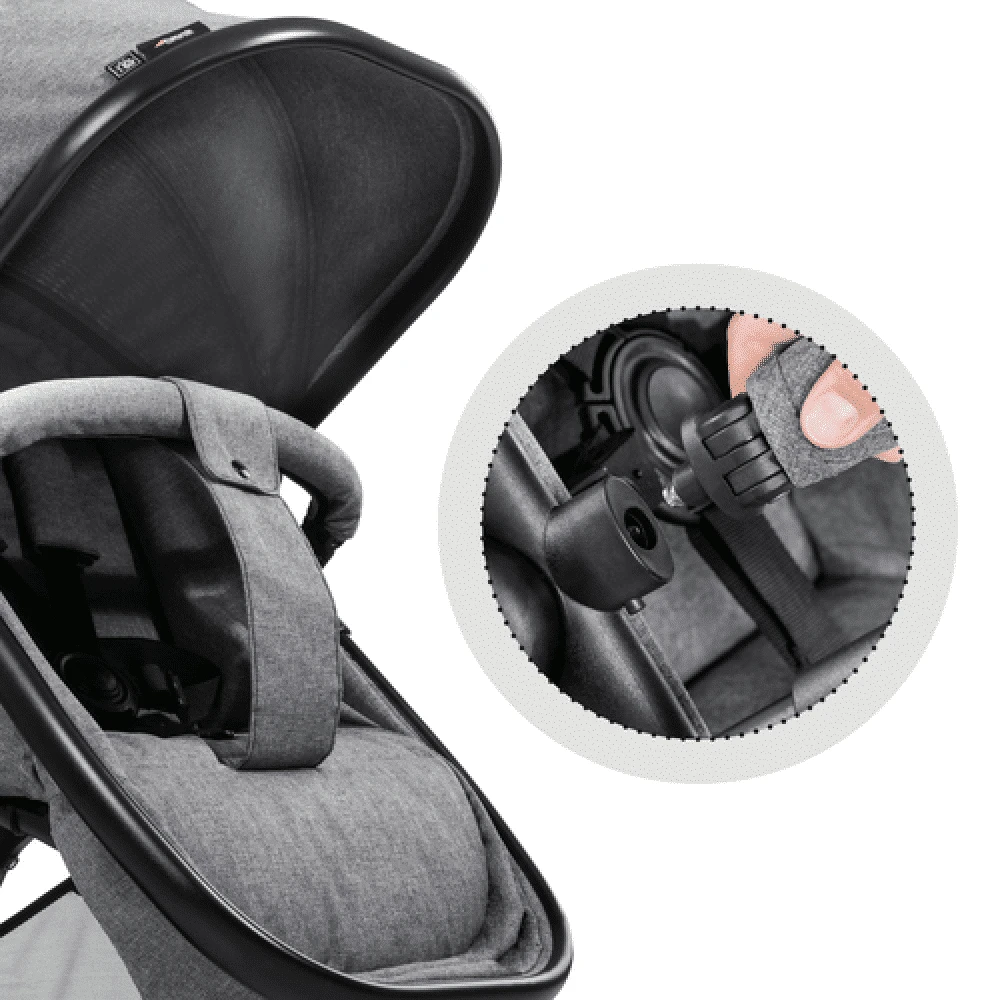 Hauck Melange Grey Atlantic Twin Stroller/Carrycot Bundle 2 12 Hauck Melange Grey Atlantic Twin Stroller/Carrycot Bundle 2 - Image 10