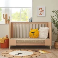 Tutti Bambini Fika Mini Cot Bed – Light Oak/White Sand -Baby Supplies vzsbHDzjfn