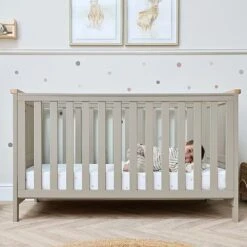 Tutti Bambini Misha Cot Bed – Mushroom/Golden Oak -Baby Supplies y6ujhg