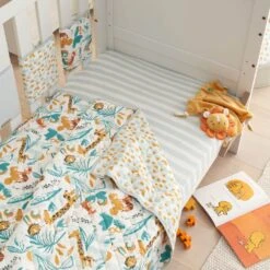 Tutti Bambini Cot/Cot Bed Coverlet – Run Wild -Baby Supplies y7t8