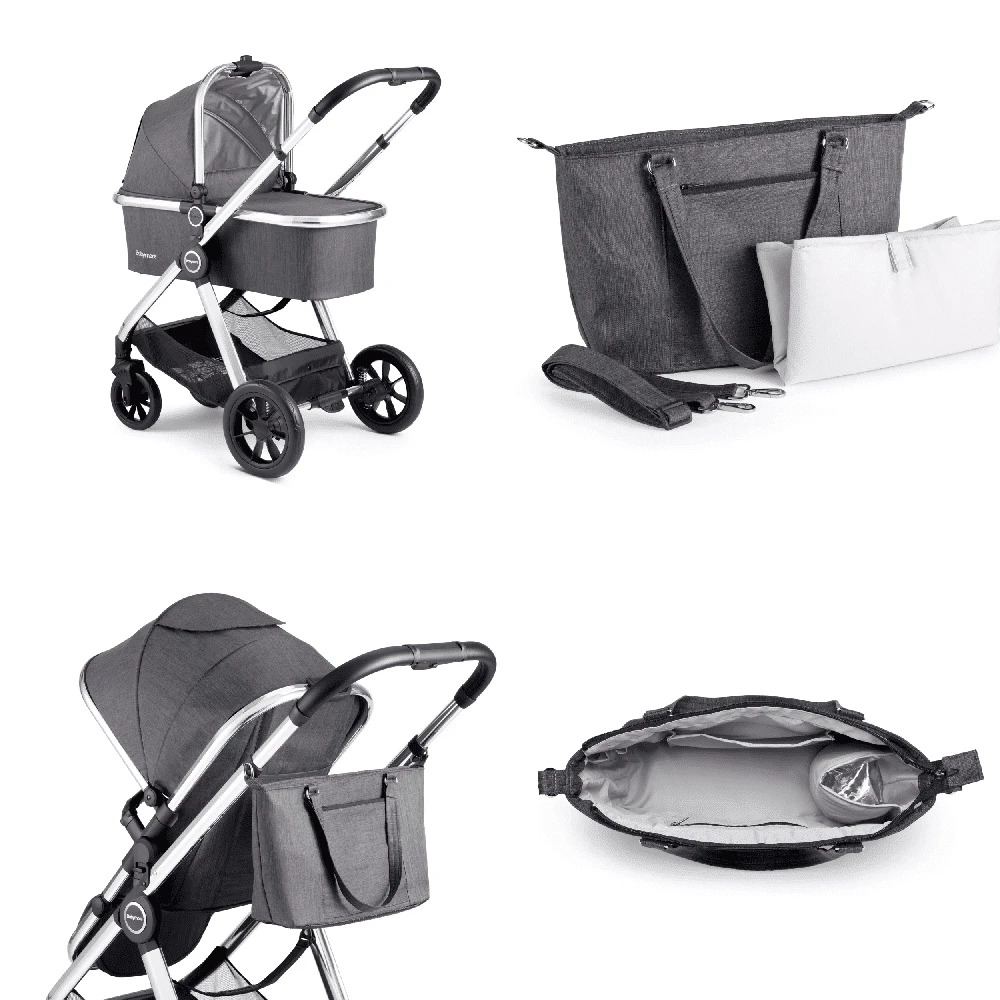 Babymore Memore V2 Isofix 3 In 1 Travel System – Chrome 13 Babymore Memore V2 Isofix 3 In 1 Travel System – Chrome - Image 11
