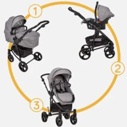 My Child Vamos Travel System Grey -Baby Supplies yhtu6