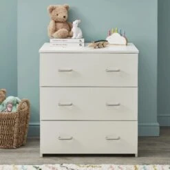 Babymore Chest Changer – White Wash -Baby Supplies yi 2