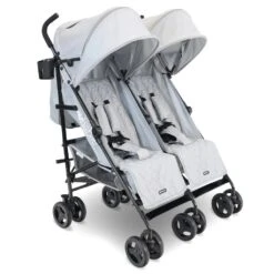 My Babiie Double Stroller – Grey