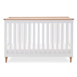 Orla Cot Bed – White With Oak -Baby Supplies zsgwte3y46