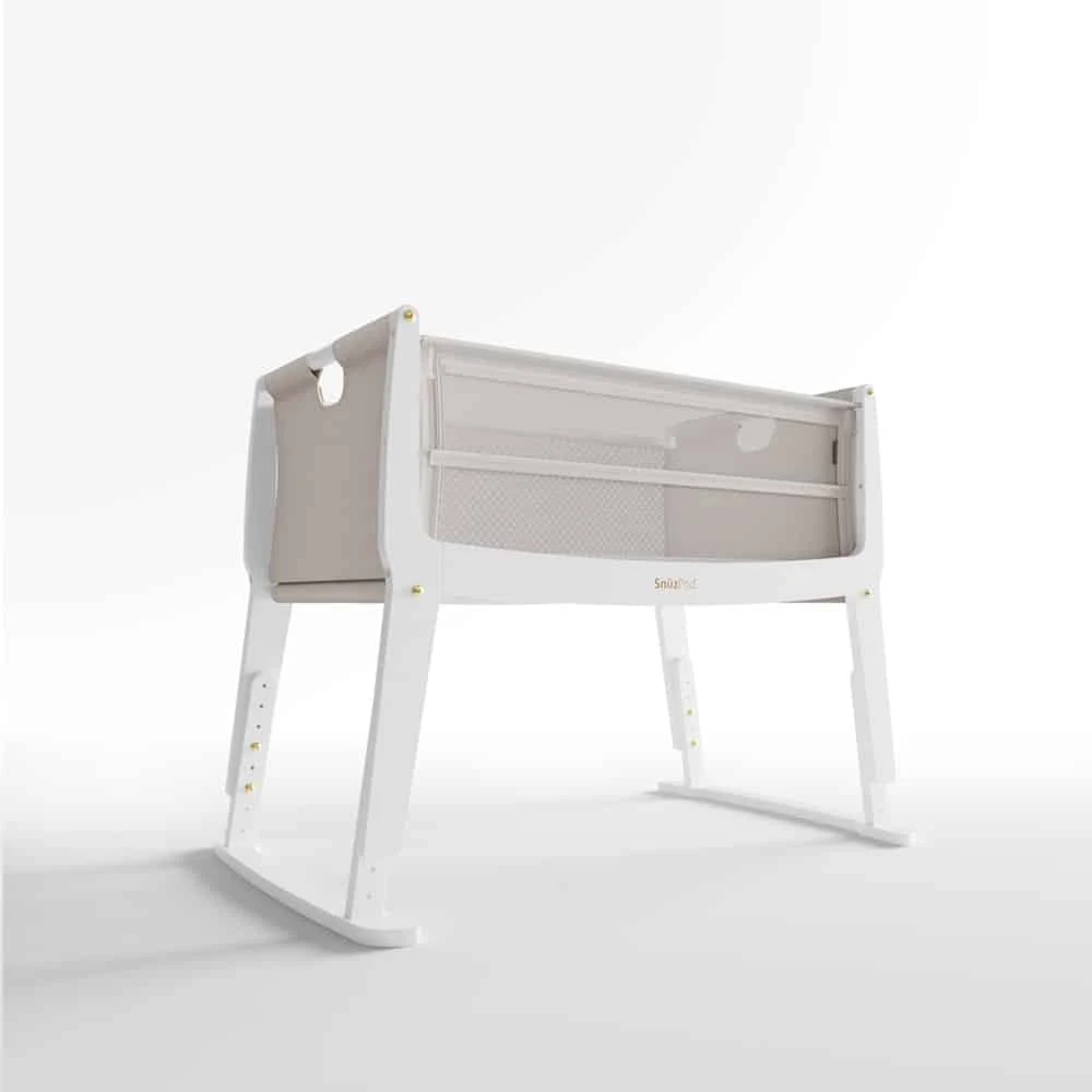 SnuzPod Studio Bedside Crib With Mattress Paris White 7 SnuzPod Studio Bedside Crib With Mattress Paris White - Image 5