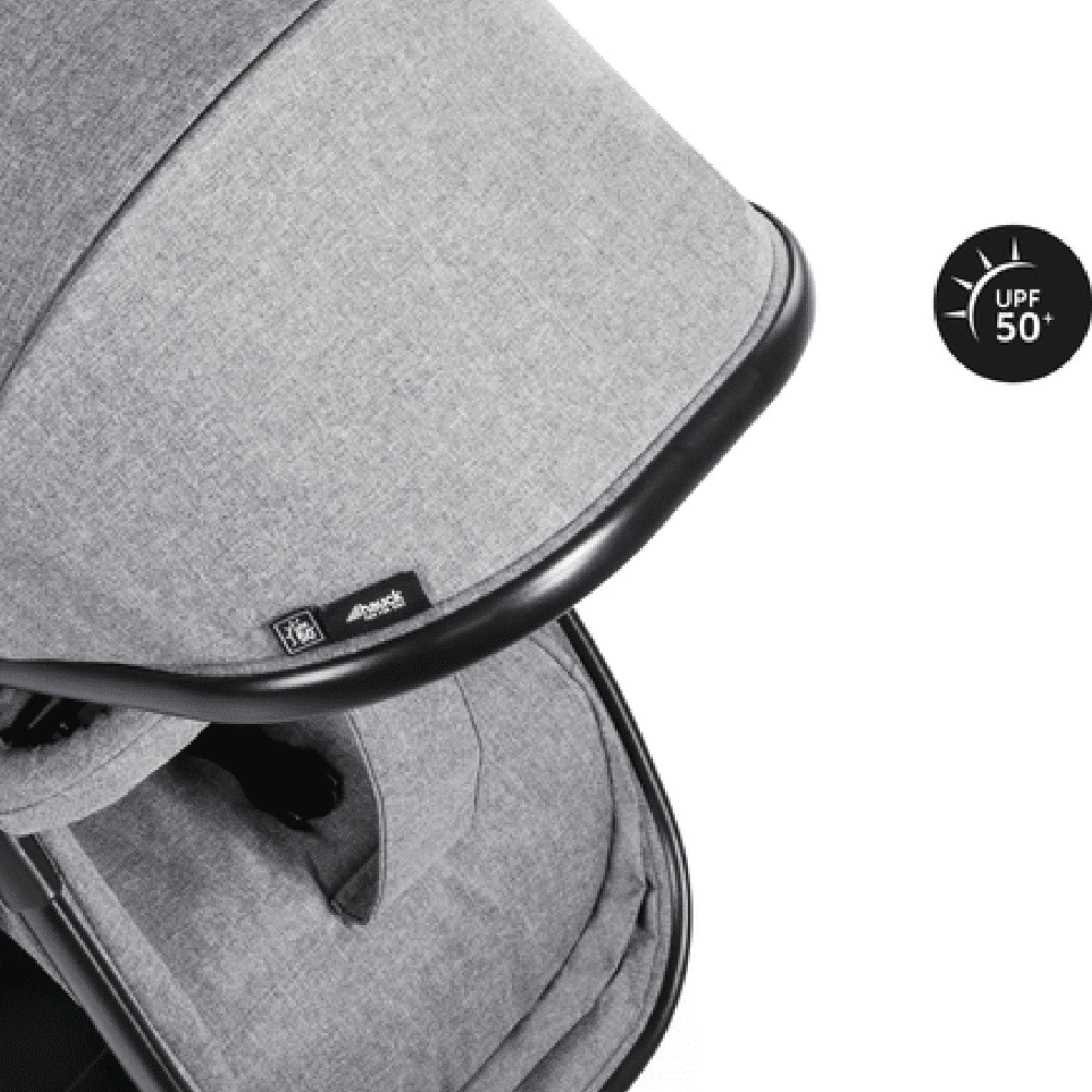 Hauck Melange Grey Atlantic Twin Stroller/Carrycot Bundle 2 20 Hauck Melange Grey Atlantic Twin Stroller/Carrycot Bundle 2 - Image 18