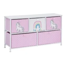 Liberty House Toys 5 Drawer Storage Chest Unicorn -Baby Supplies zvgey4 1