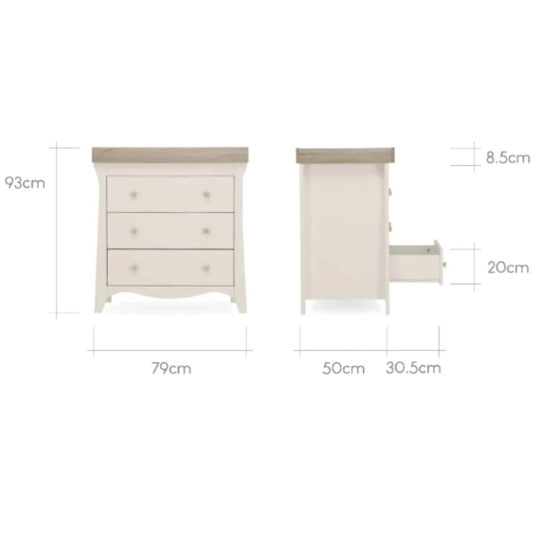 CuddleCo Clara 5 Piece Nursery Set Bundle – Cashmere/Ash 5 CuddleCo Clara 5 Piece Nursery Set Bundle – Cashmere/Ash - Image 3