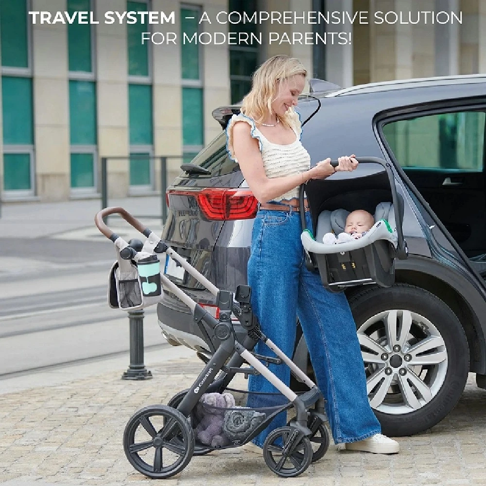 Kinderkraft MOOV 2 Travel System Beige 5 Kinderkraft MOOV 2 Travel System Beige - Image 3