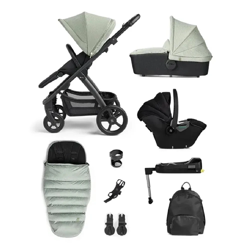 Silver Cross Tide Sage (Black Chassis) Travel System Ultimate Bundle 3 Silver Cross Tide Sage (Black Chassis) Travel System Ultimate Bundle