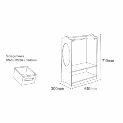 Liberty House Toys White Wooden Dress Up Unit 12 Liberty House Toys White Wooden Dress Up Unit -Baby Supplies zzzz